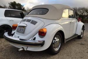 rare immaculate 1979 vw triple white karmann beetle one of a few thousand built