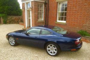 JAGUAR XK8 COUPE SAPPHIRE BLUE WITH IVORY LEATHER, FULL HISTORY , NEW MOT