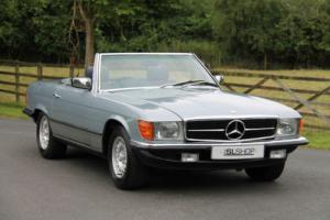 Classic Mercedes-Benz R107 500 SL (1984) Silver Blue with Blue Sports Check Photo