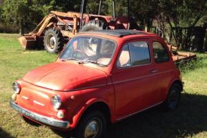 Fiat 500 F 1972 Rare Totally Original CAR Shedded FOR Last 20 Years Photo