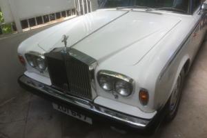 1980 ROLLS ROYCE SHADOW 2 WHITE WITH DARK BLUE EVERFLEX ROOF. 33,000 MILES ONLY