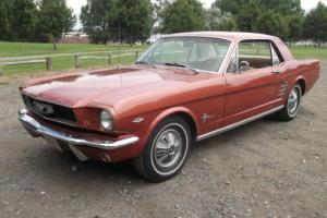 1966 FORD MUSTANG V8, GENUINE RUST FREE CALIFORNIA BUILT 'C' CODE AUTOMATIC Photo