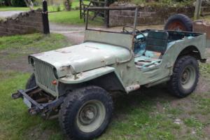 Willys jeep 1942 ford GPW WW2 jeep classic car military vehicle barn find Photo