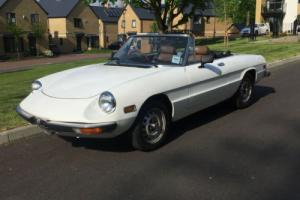 ALFA ROMEO SPIDER CONVERTIBLE 1978 S REG 70k 2 F/OWNERS ONLY FROM NEW Photo