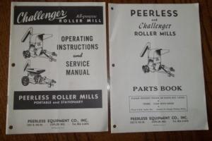 Vintage 1960 Peerless Challenger Roller Mills Parts Operators Service Manuals