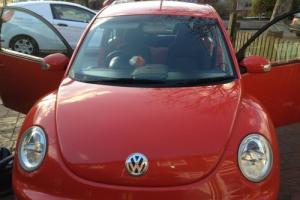 VW Beetle 2003 (53) with private plate low miles 51k MOT Feb/17 *Sunset Orange* Photo