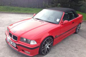 1994 BMW 325i 3 SERIES CABRIOLET CONVERTIBLE E36 MANUAL RED