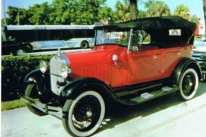 1929 Ford Model A Phaeton 4 Door Convertible Right Hand Drive