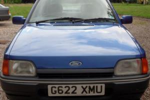 Ford Escort Mk4 1297cc Eclipse 1990 85500miles 3 owners Bahama Blue A1 condition Photo