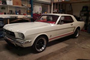 1965 FORD MUSTANG COUPE WHITE 302 V8 Photo