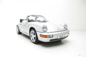 A Classically Elegant Porsche 964 Carrera 2 Cabriolet with Only 54,962 Miles.