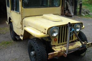willys jeep WW2 1943 Willys MB military vehicle classic car barn find Photo