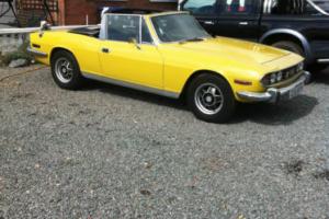 triumph stag v8 automatic original engine low milage good example Yellow h/top