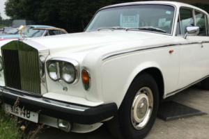 1979 Rolls Royce Silver Shadow 1 white with black leather upholstery