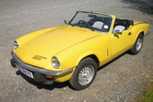 1978 TRIUMPH SPITFIRE 1500 Yellow family owned from new Photo
