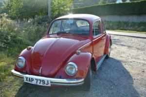 VW BEETLE RESTORED 1300 1970 IBERIAN RED WORKS PERFECTLY