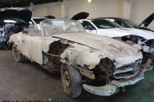 1959 Mercedes-Benz SL 190 White Damaged Salvage Not Recorded Photo