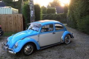 1967 VW Beetle Cal Look with Rag Top, Baby Blue & White, 1500CC - MUST SEE! Photo