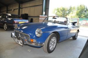 MG B ROADSTER 1974, TAX EXEMPT, TEAL BLUE, CHROME BUMPER, WITH MOT Photo