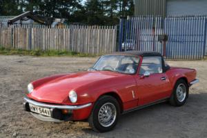 TRIUMPH SPITFIRE 1979 Mk 4 RED WITH BLACK INTERIOR DRIVES WELL Photo