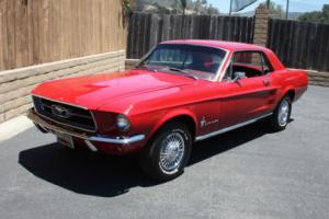 1967 Ford Mustang 289 V8 C Code Auto Power Steering Red RESTORED AS ORIGINAL Photo