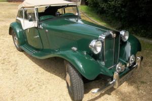 MG TD, 1952 Finished in green. Photo