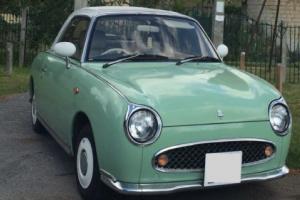 NISSAN FIGARO EMERALD GREEN CLASSIC CONVERTIBLE CAR PERSONALISED PLATE NOVELTY Photo