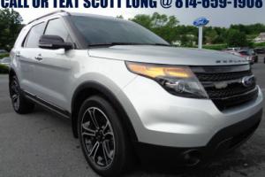 2013 Ford Explorer Silver Sport 4x4 3rd Row Seating Leather Seats Photo