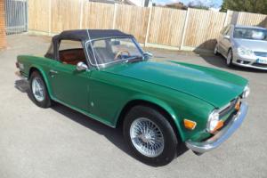 TRIUMPH TR6 2.5 CONVERTIBLE (1973) GREEN! GREAT CAR! AMAZING INTERIOR! DRYSTATE!