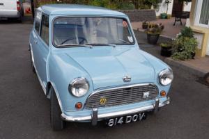 Classic 1961 Austin 7 Mini Deluxe Speedwell Blue