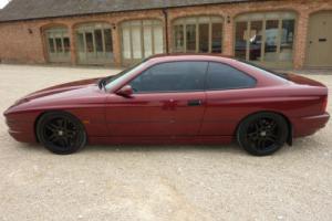 BMW 850I V12 AUTO 1993 FINISHED IN METALLIC CALYPSO RED SCHNITZER TOTAL GREY INT Photo