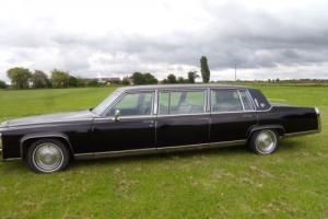 1988 CADILLAC 6 door diesel V8 Limo Prom /Wedding/Party black limousine Brougham Photo