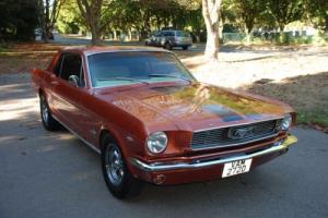 1966 V8 Auto Ford Mustang Coupe Emberglo Classic Muscle Car Photo