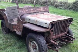 Willys jeep ww2 1942 GPW ford jeep classic car military vehicle barn find Photo