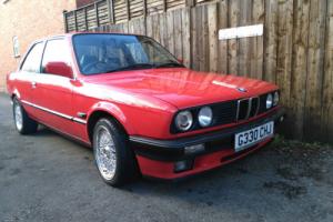 BMW E30 318i - 1990 - 2 Door - Manual - Red - Leather Interior - Damaged - Photo