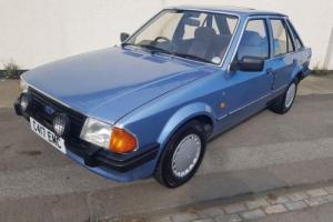 FORD ESCORT MK3 1.6 GHIA AUTO ONLY 27K MILES RARE POWER STEERING 5 DOOR IN BLUE Photo