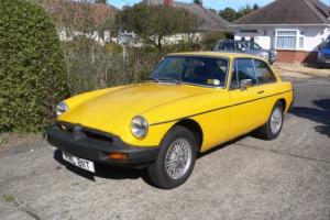 MGB GT 1979 Inca Yellow MOT July 2017 Photo