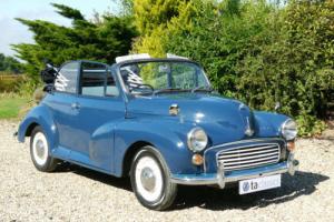 1970 Morris Minor 1000 Convertible. Disc Brakes, Mohair Hood.