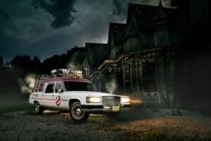 Ghostbusters Ecto-1 American Cadillac Fleetwood Hearse Movie Car Photo