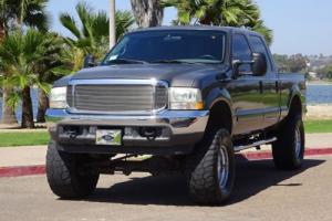 2002 Ford F-250 XLT 7.3L DIESEL 4X4 4WD CREW CAB LIFTED 38" TIRES Photo