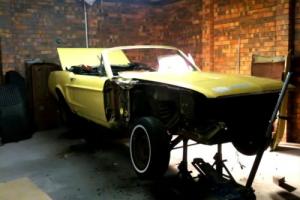 1968 MUSTANG CONVERTIBLE PROJECT DREAMED OF OWNING A MUSTANG HERE IS YOUR CHANCE