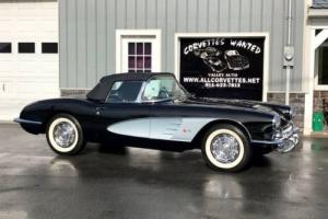 1959 Chevrolet Corvette Triple Black Correct #s match 283ci/230hp Manual