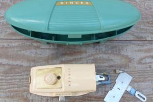Vintage 1960's Singer Buttonholer Attachment in Green Case Sewing Machine