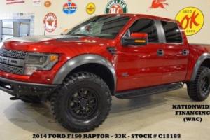 2014 Ford F-150 SVT Raptor 4X4 SUPERCHARGED,BUMPERS,ROOF,NAV,F&R CAM,33K! Photo