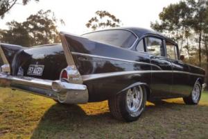 57 Chevy RHD factory black,stock,6 cyl,man,nsw rego may tde holden hq gts or ss Photo