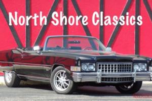 1973 Cadillac Eldorado -TRIPLE BLACK CONVERTIBLE-LOW MILES-BIG BOSS CAR I