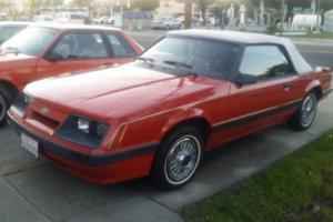 1986 Ford Mustang WHITE CONVERTIBLE TOP - TIME CAPSULE CAR Photo