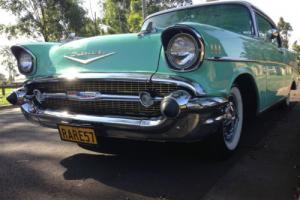 1957 Chevrolet Bel-Air rare and desirable surf green pillarless coupe