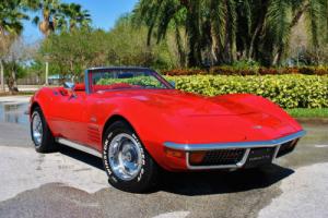 1972 Chevrolet Corvette Convertible Numbers Matching 350 2-Tops PS PB A/C