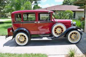 1930 Ford Model A Super Deluxe 4 door 3 window sedan